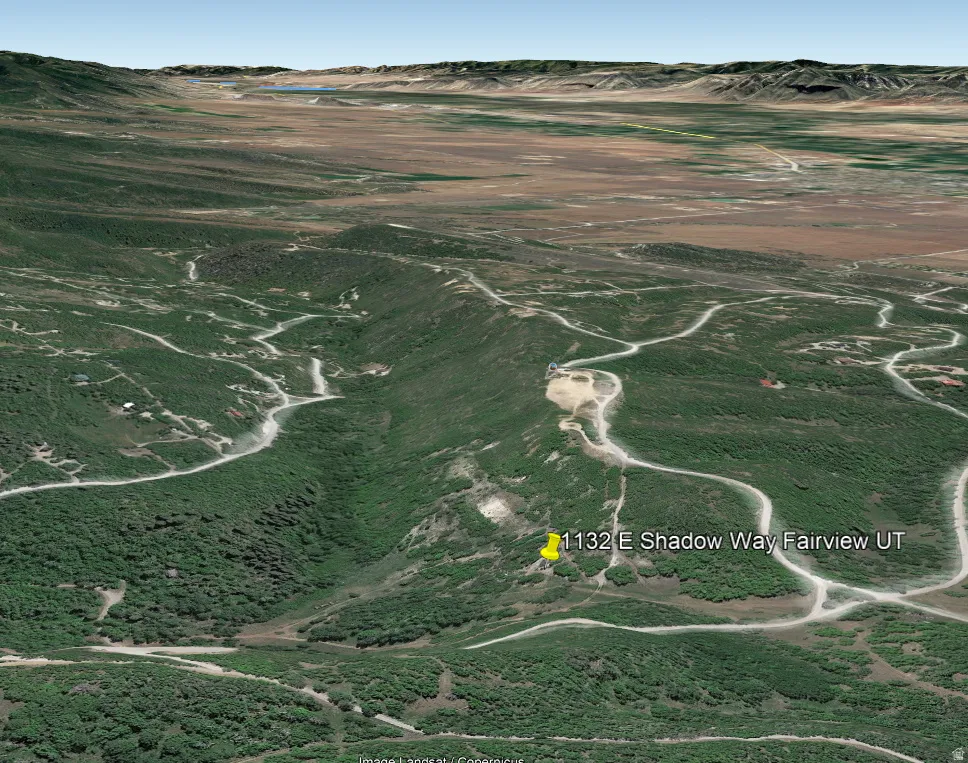 Aerial overview of property's location