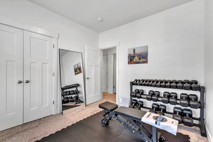 View of workout area