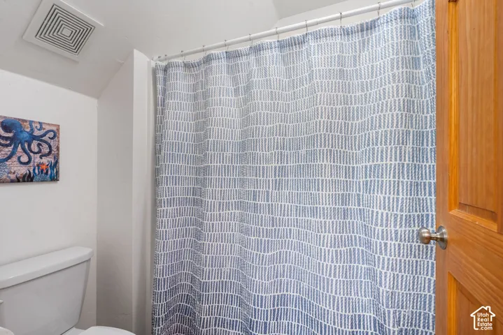 Separate shower/tub and toilet room in 2nd floor bathroom