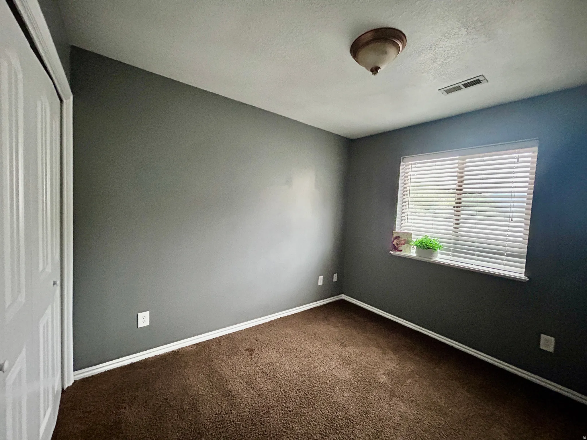 The third bedroom also has organizers in its closet.