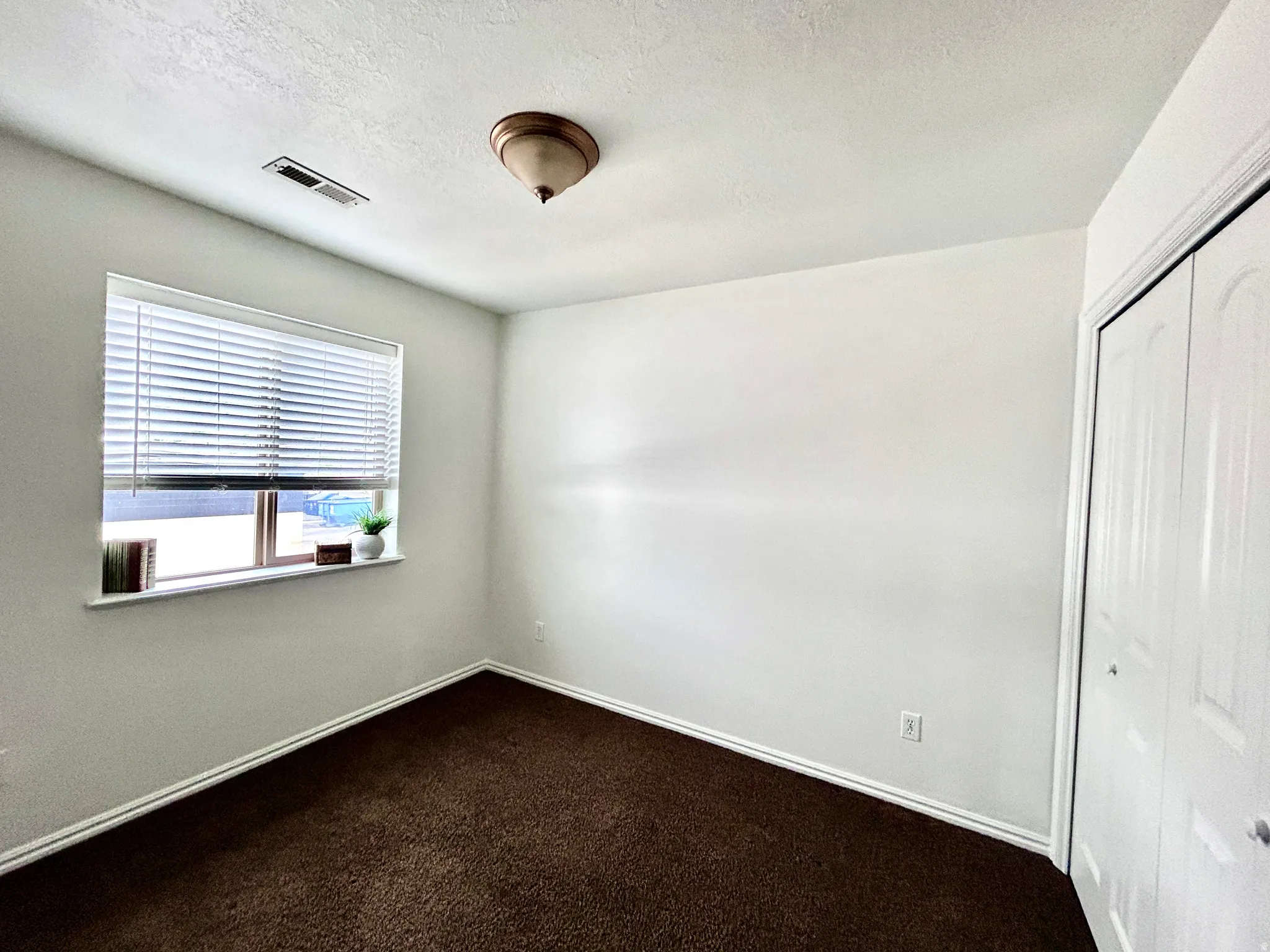 The second bedroom has a nice closet with organizers.
