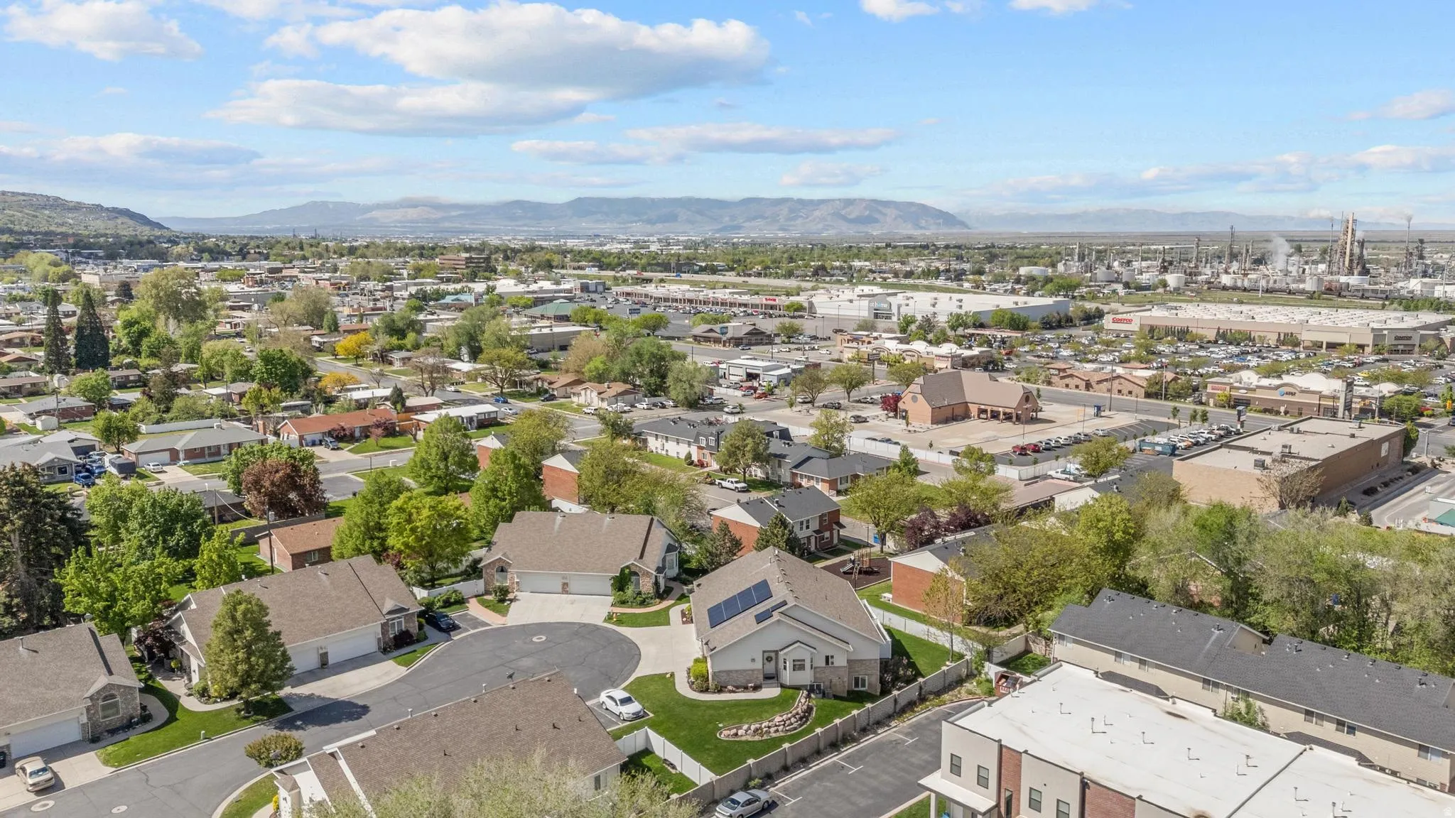 Bird's eye view of mountains