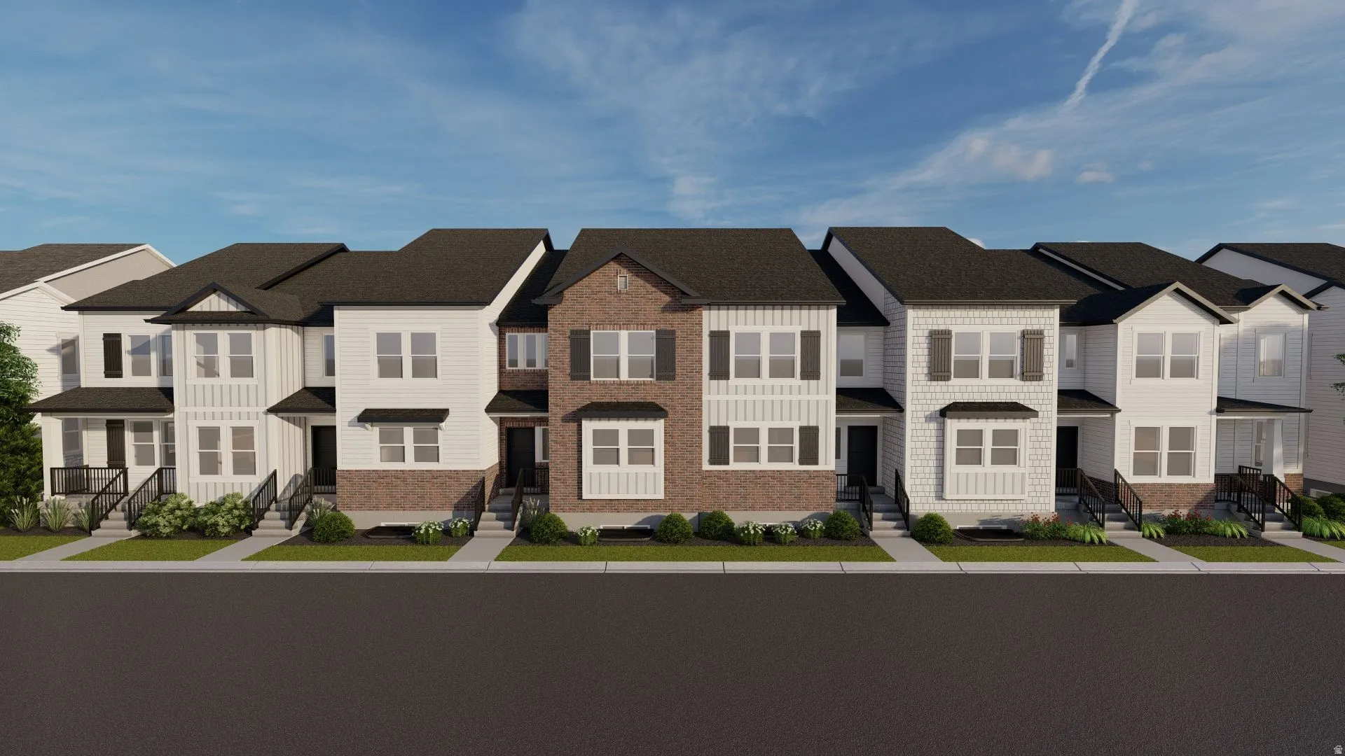 View of front facade with a residential view