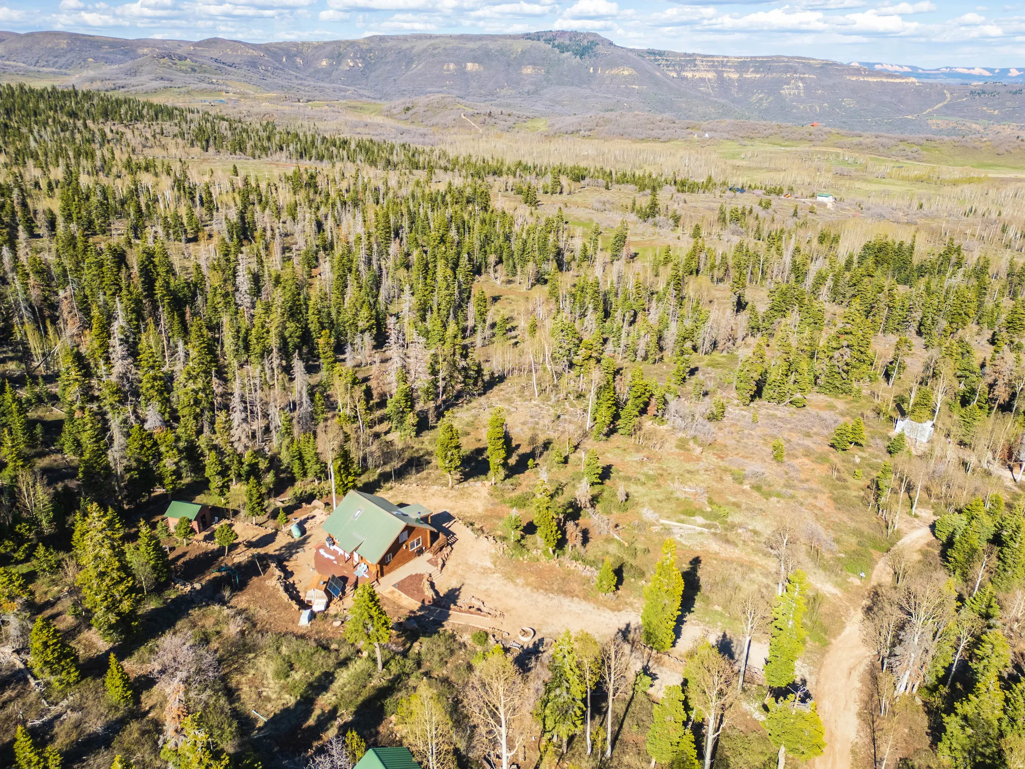 Vast Kolob Wilderness: High-altitude view showing the scale of the surrounding mountain terrain.
