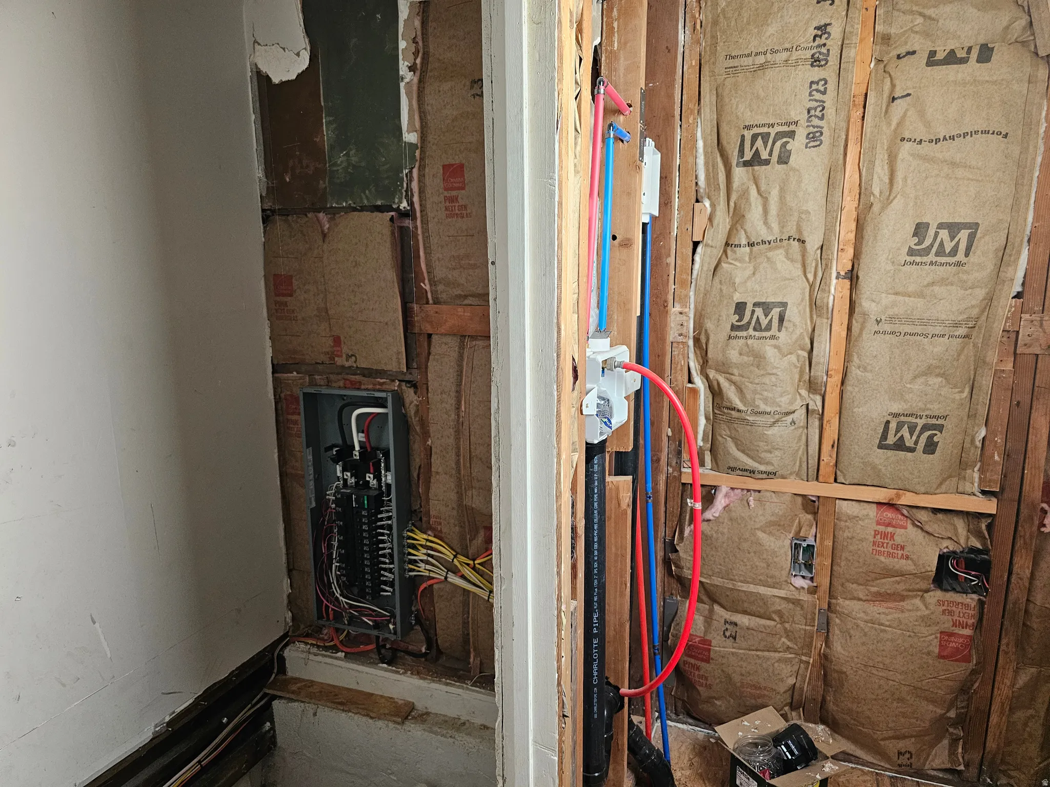 Utility room with electric panel