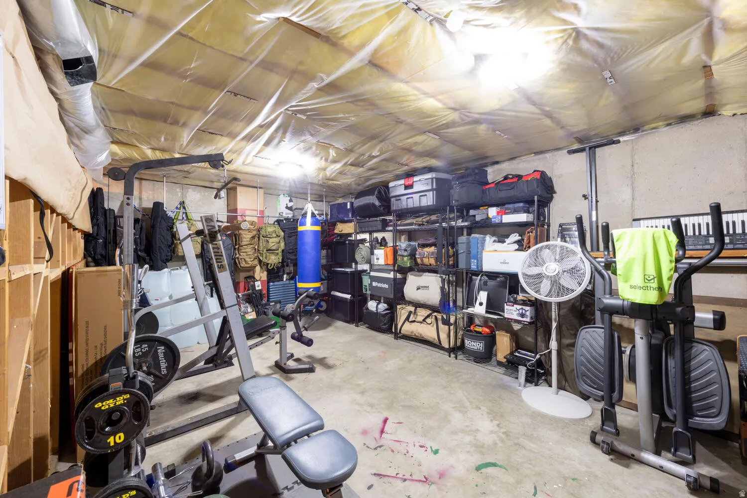 View of below grade area storage