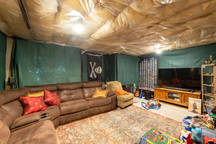 View of unfinished basement