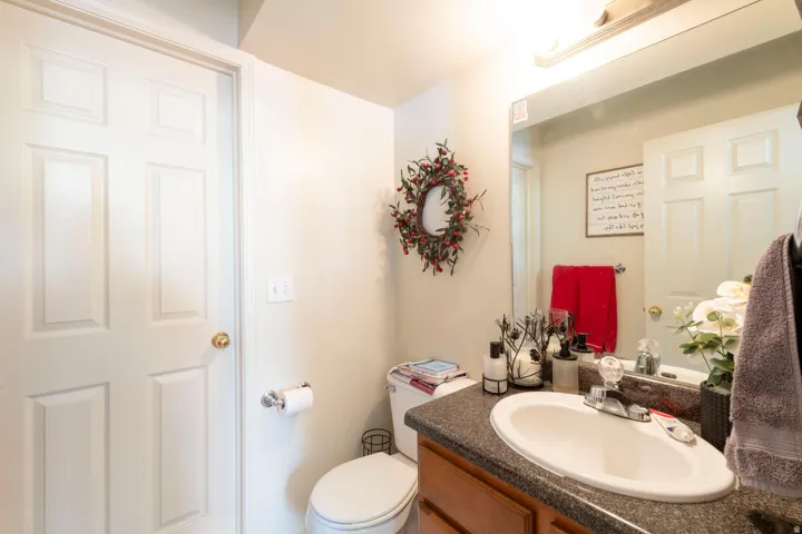 Another view of half bath on main floor