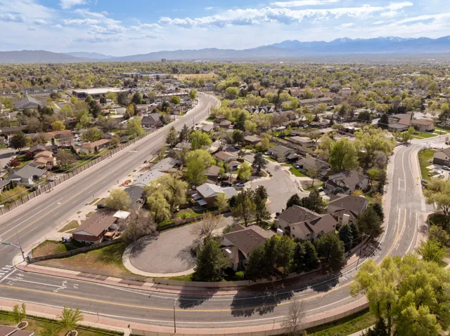 Aerial perspective of Southcrest Circle