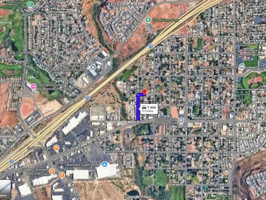 Aerial overview of property's location