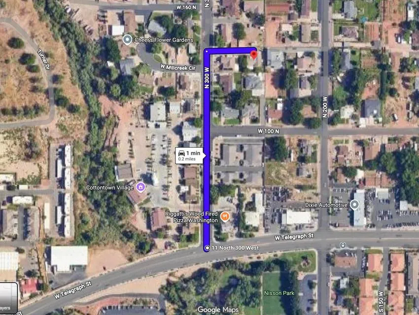 Map of property location with property parcel outlined
