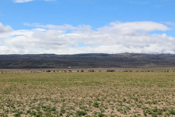 View of mountain backdrop featuring rural landscape