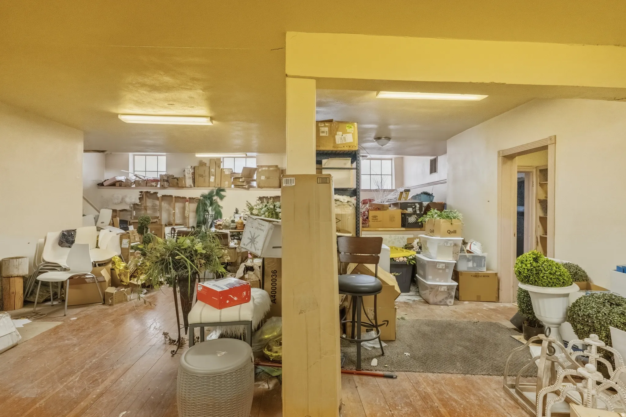 Interior space featuring hardwood / wood-style floors and healthy amount of natural light