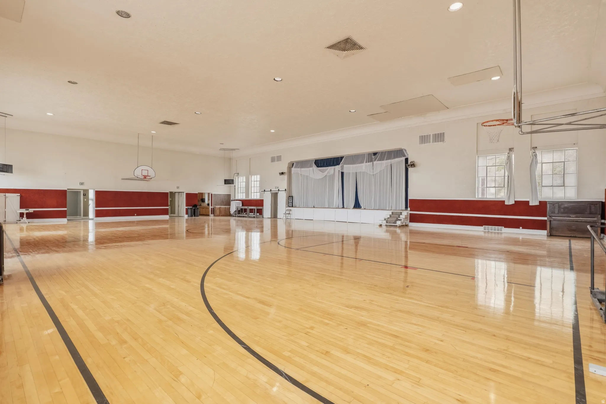 View of sport court featuring community basketball court