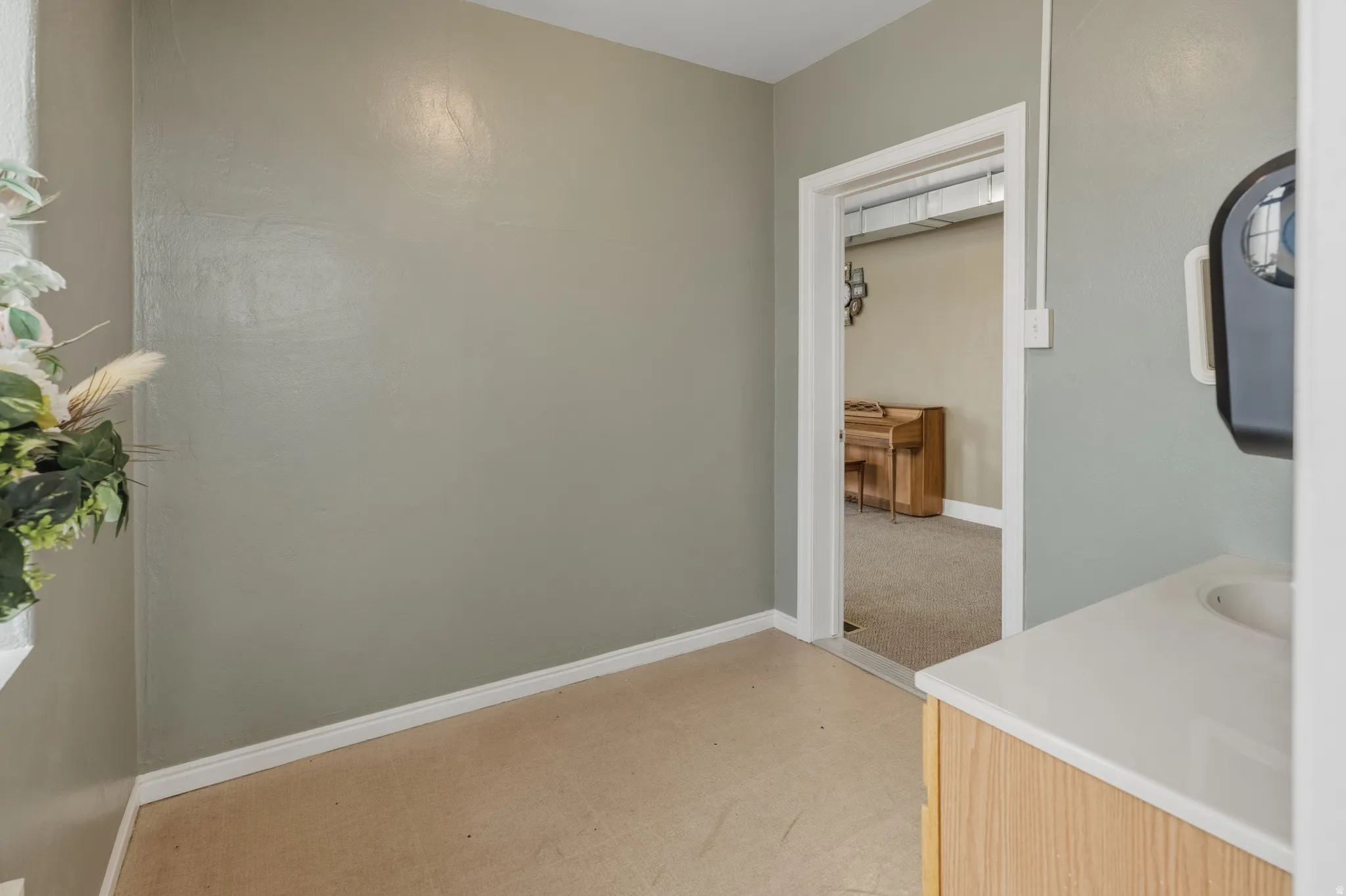 Bathroom with baseboards and vanity