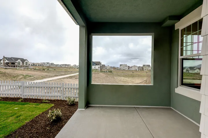 View of covered front porch
