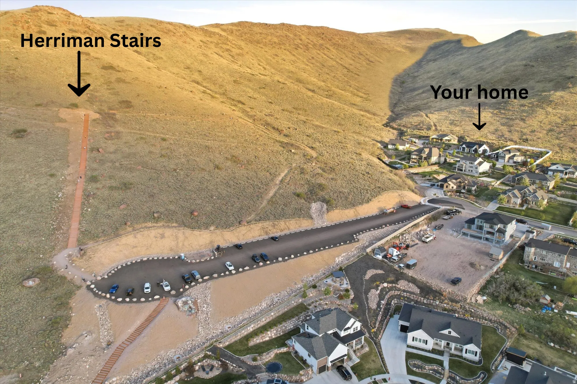 Herriman Stairs a short walk away