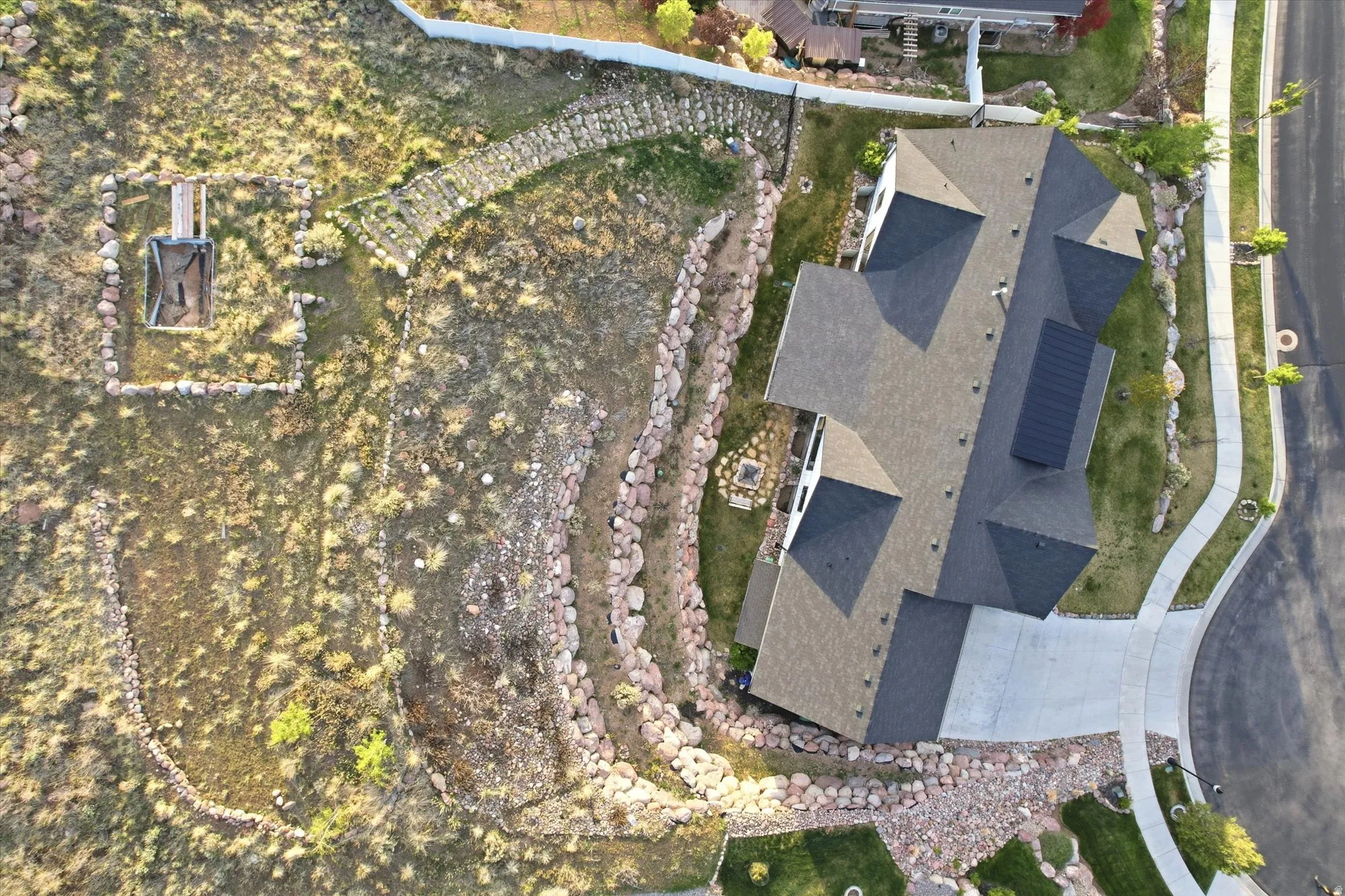 Aerial overview of property's location