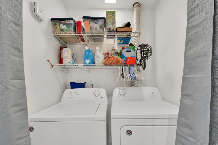 Laundry area featuring washer and dryer