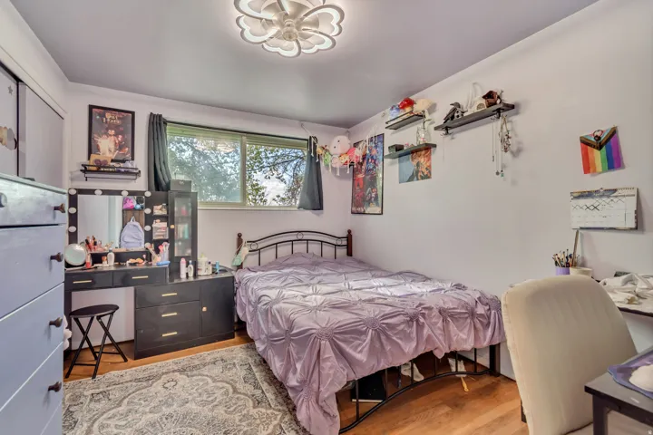 Bedroom featuring light wood-style floors