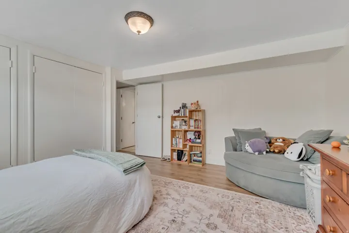 Bedroom and a closet