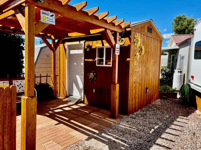 View of outbuilding