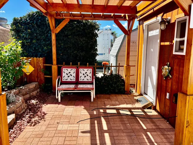 View of patio