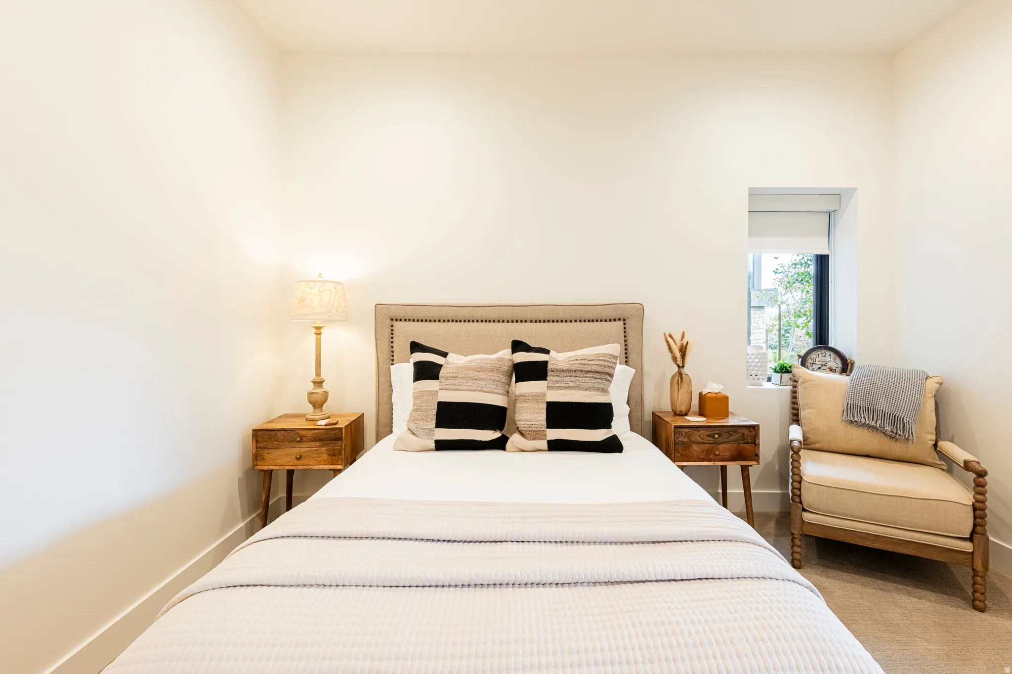 Bedroom with baseboards