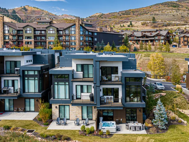 View of building exterior with a mountain view