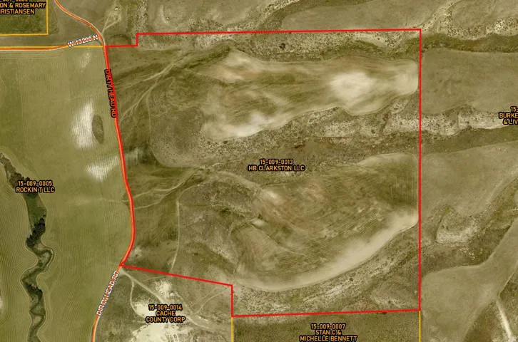 County photo of property estimated boundaries, buyer to verify.