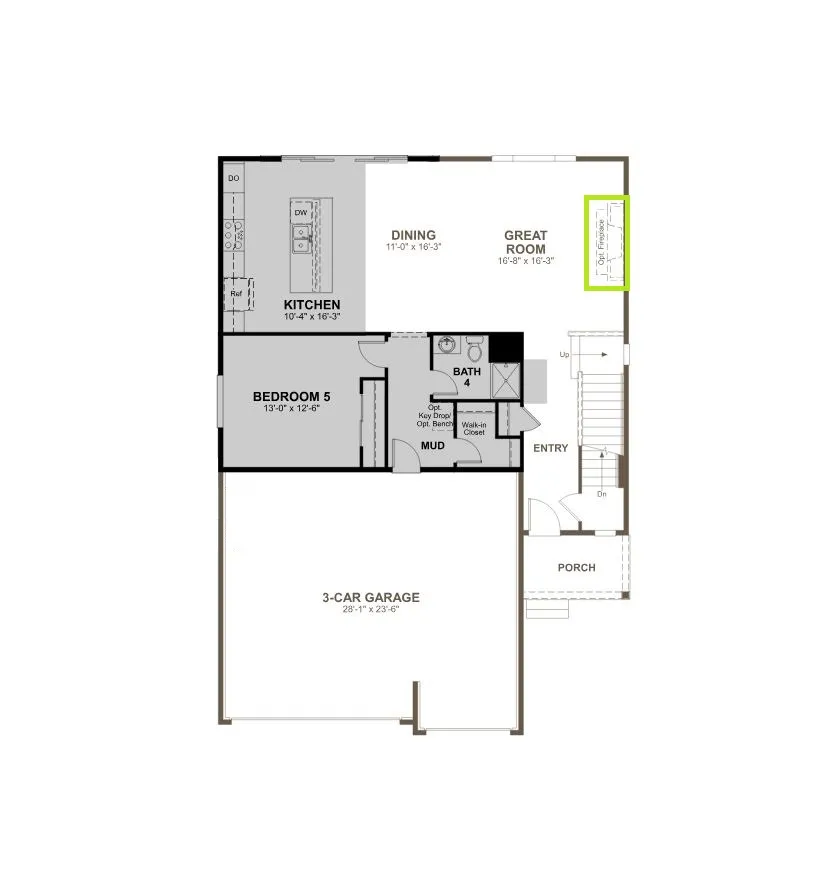 View of floor plan / room layout
