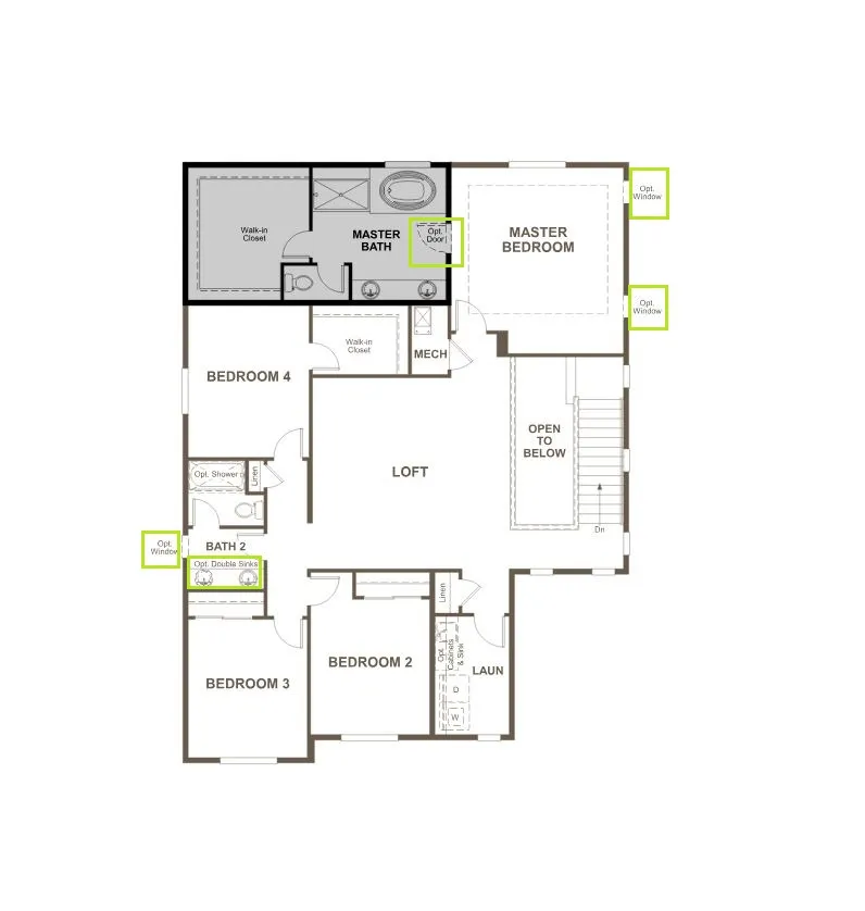 View of home floor plan