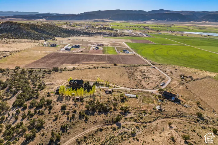View looking W towards the beautiful town of Manti