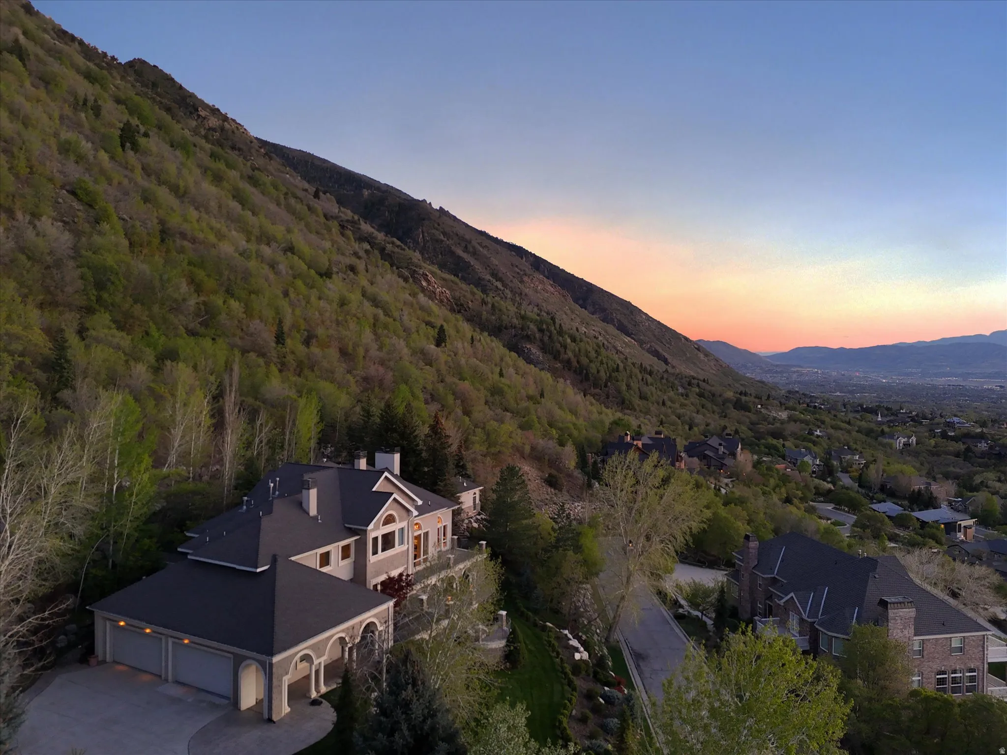 View of mountain background