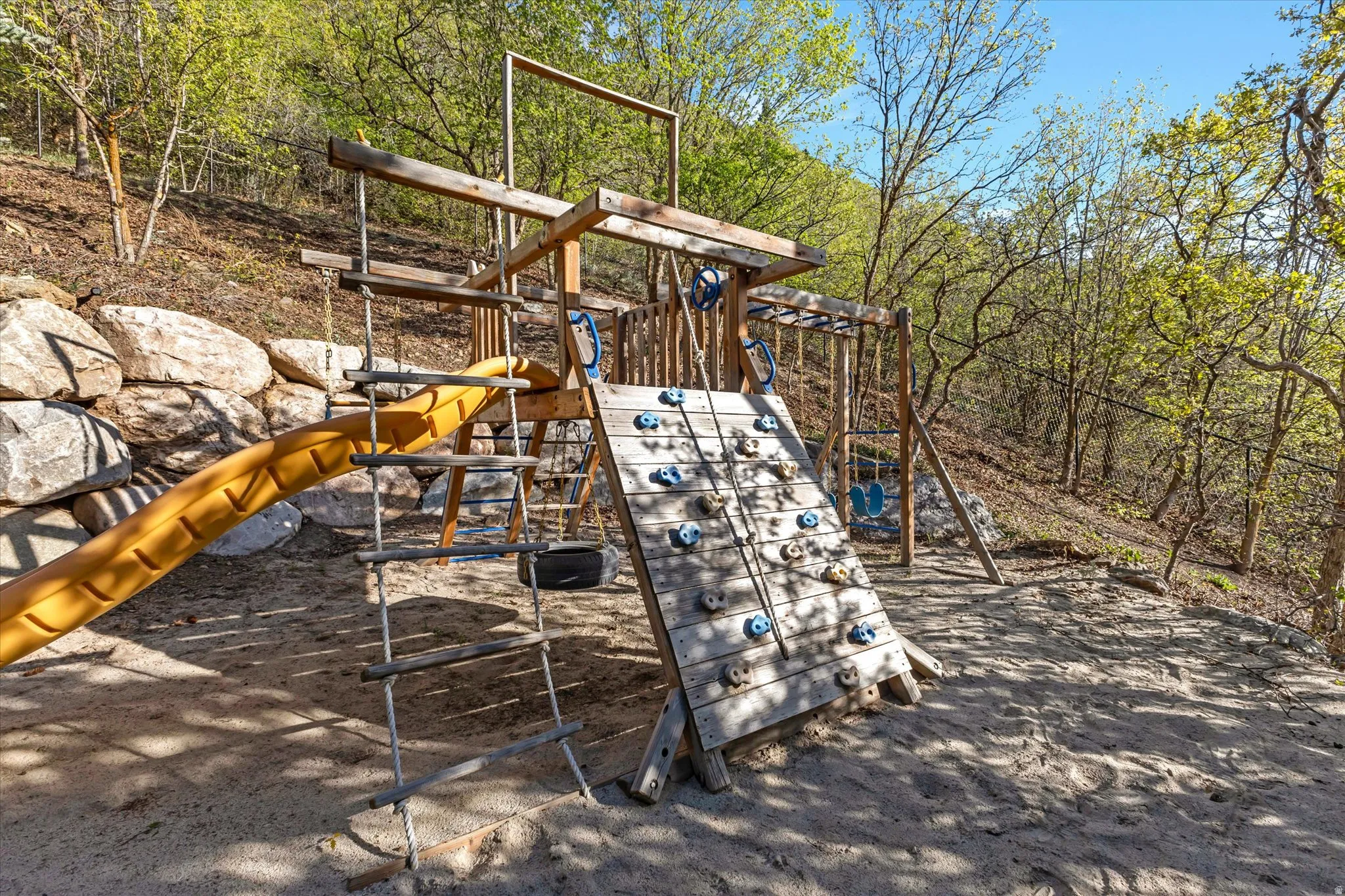 View of playground with a playground
