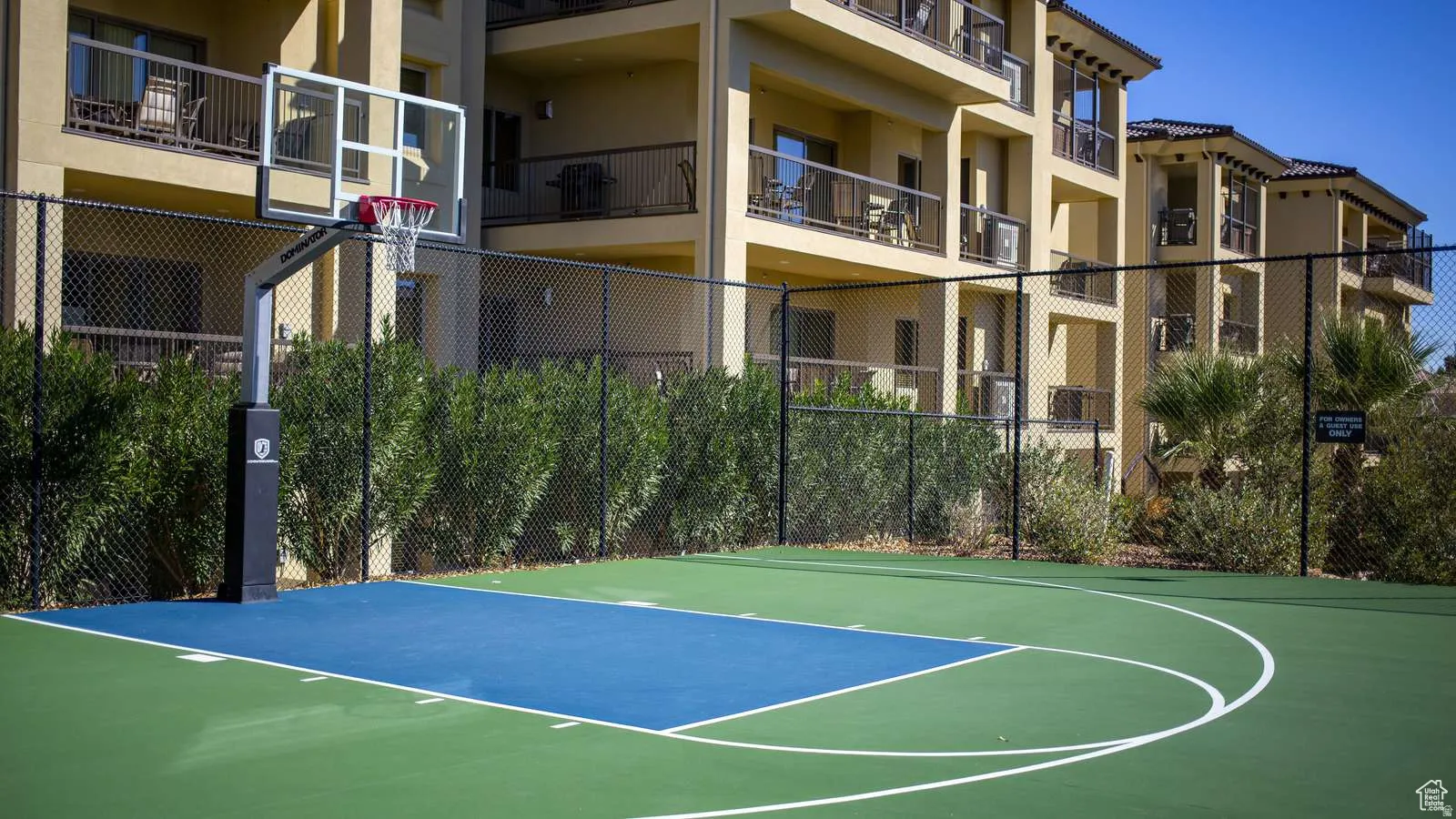 View of basketball court featuring community basketball court