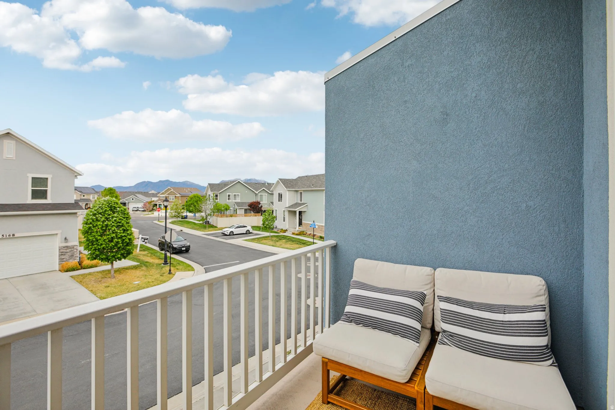 Balcony with a residential view
