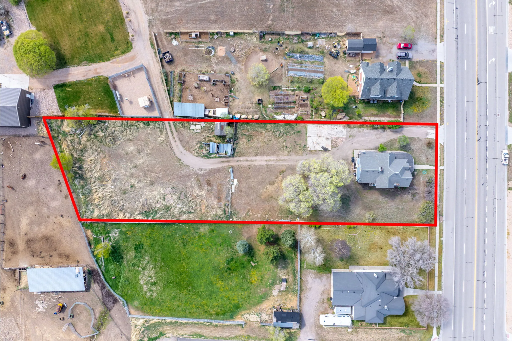 View of property location featuring property parcel outlined