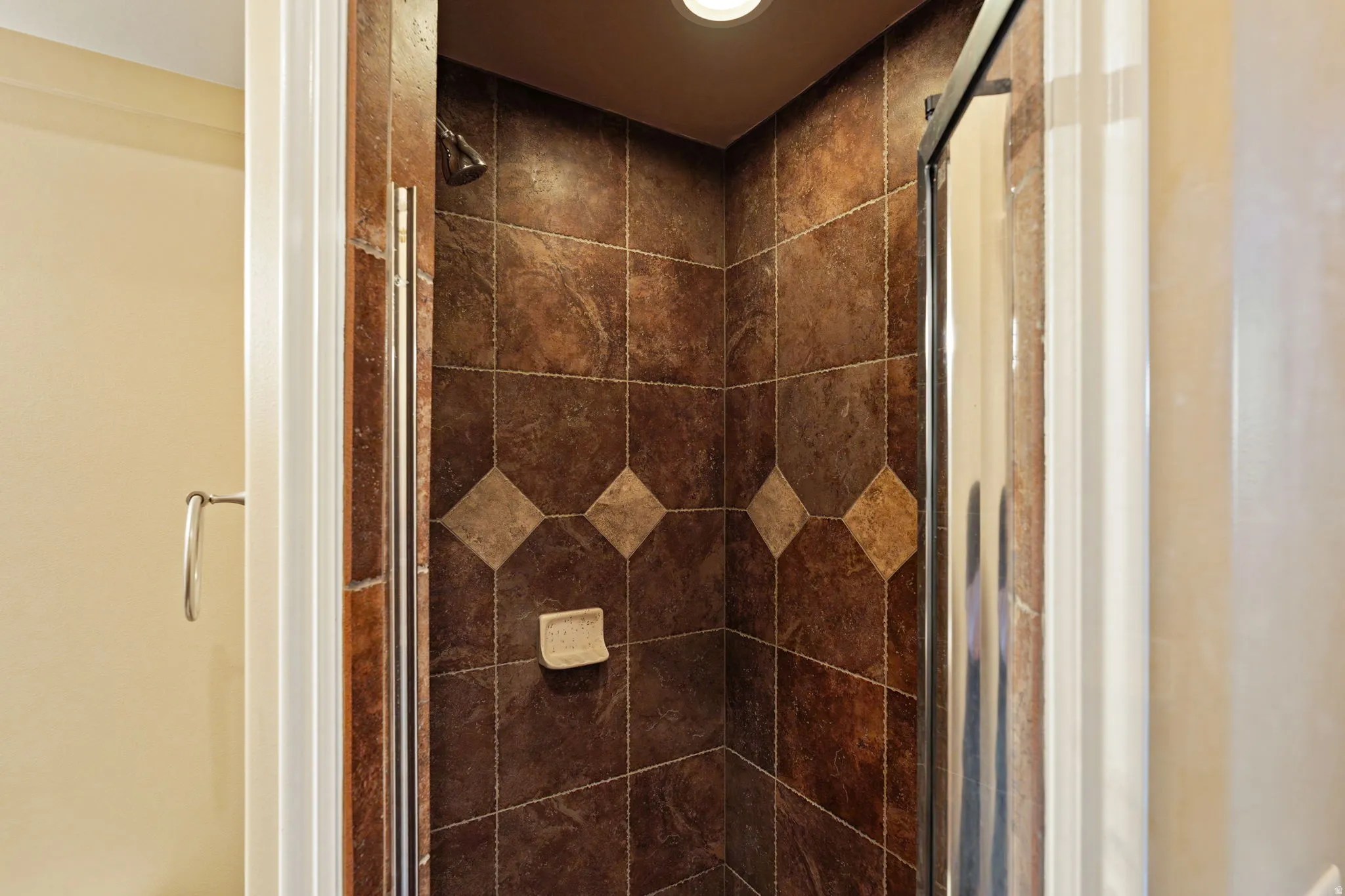 Pool bathroom inside the detached garage