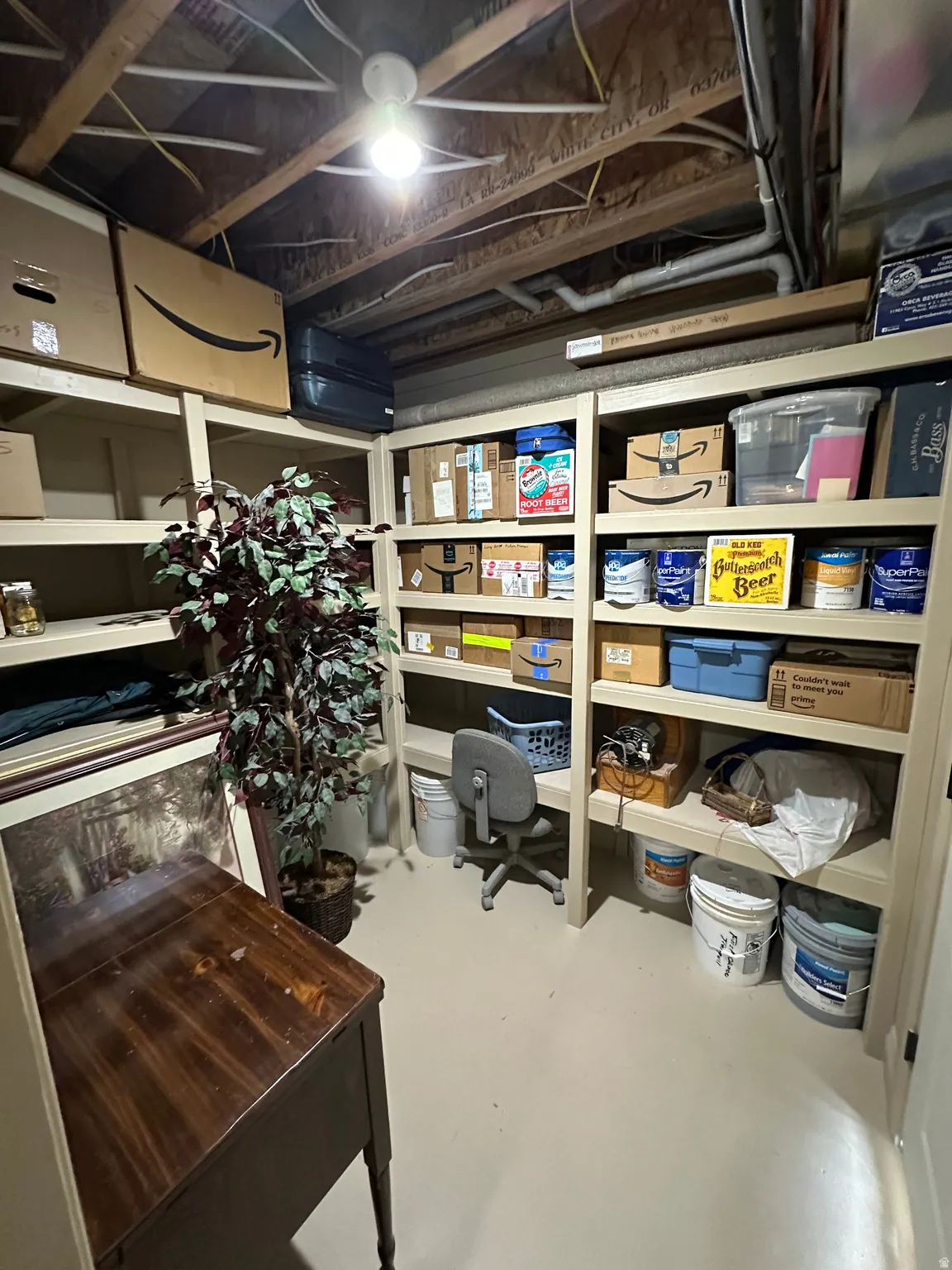 View of storage room