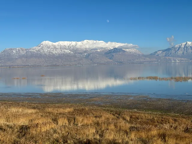 Water view featuring mountains