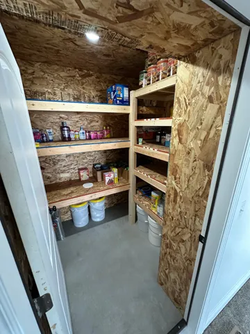 View of storage room