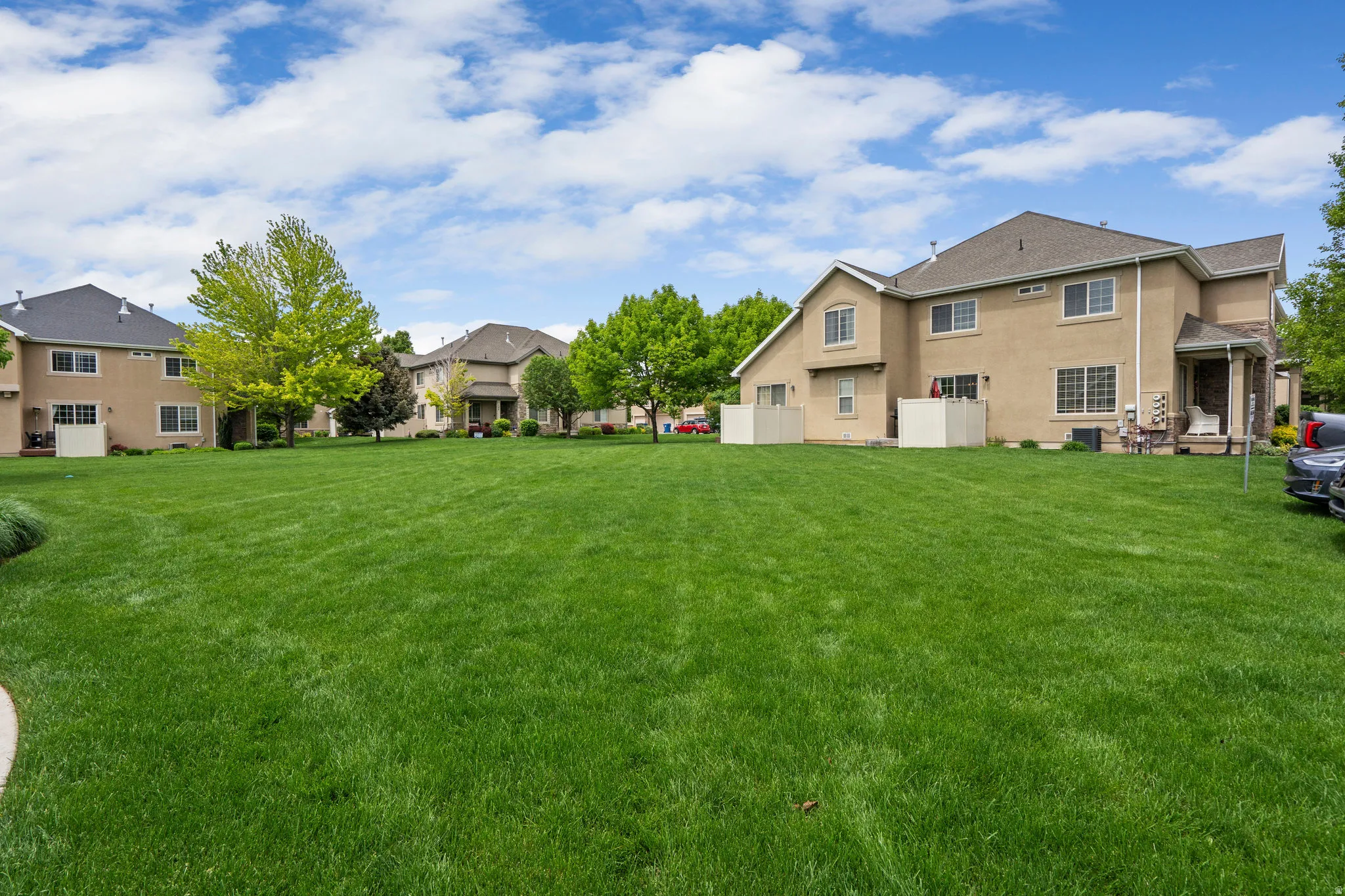 View of green lawn