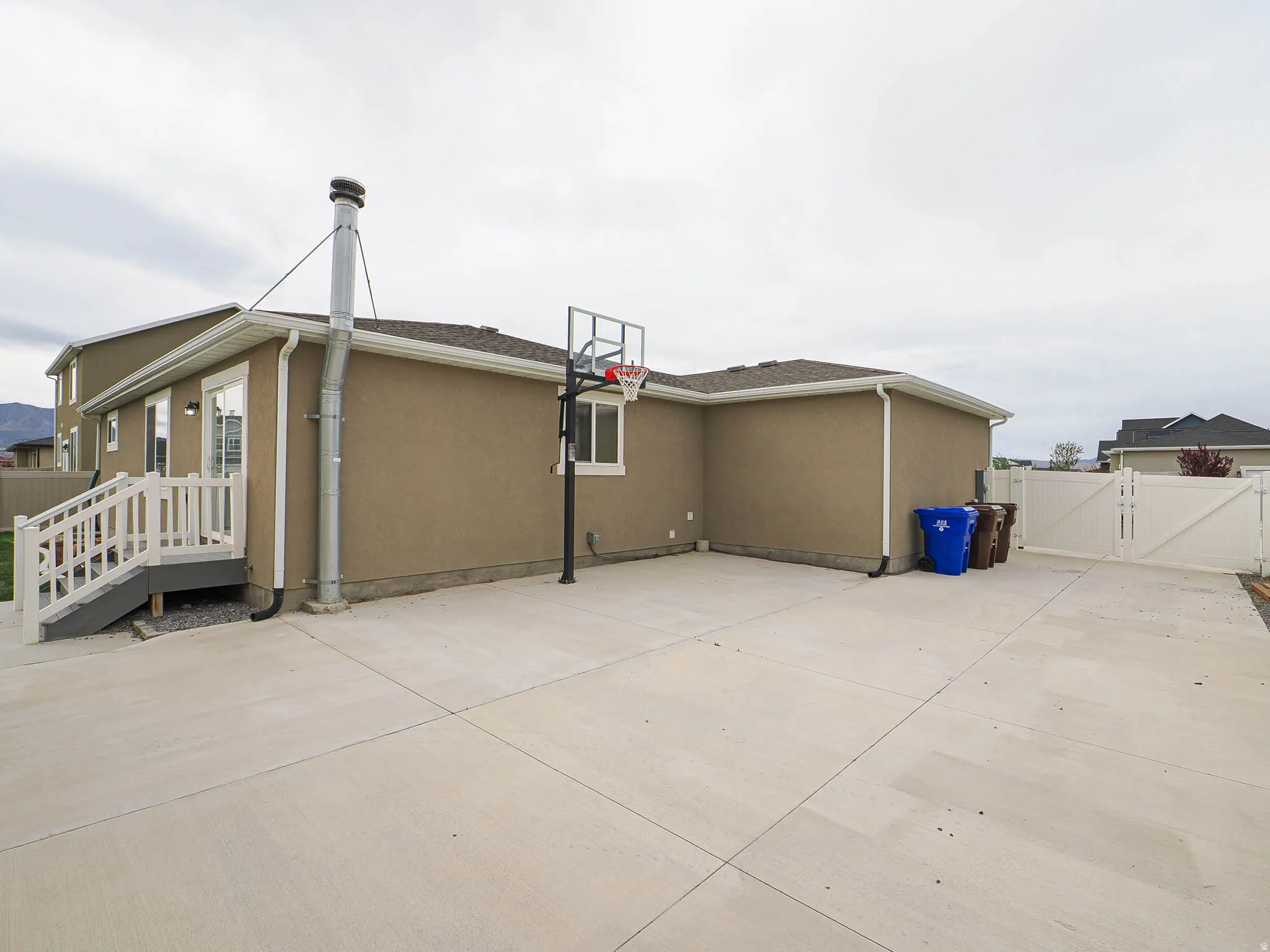 RV pad with RV hookups