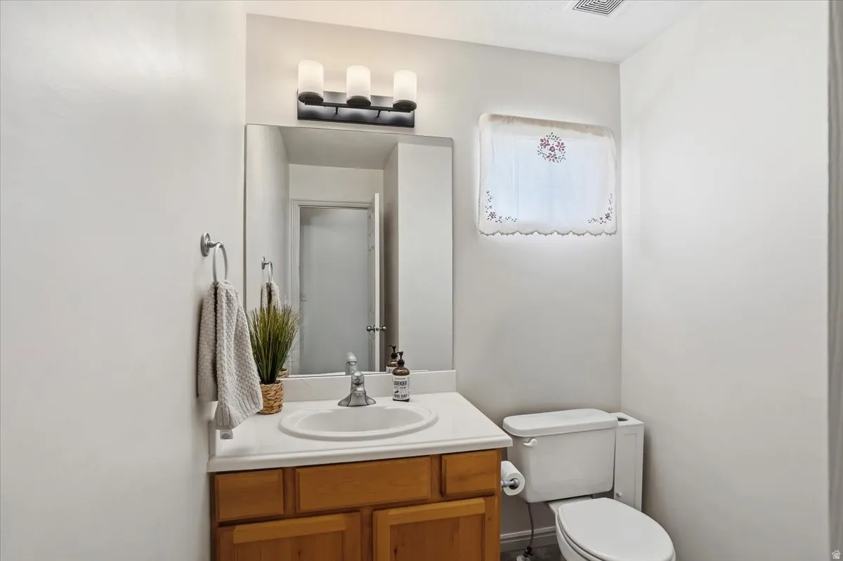 Half bathroom upstairs