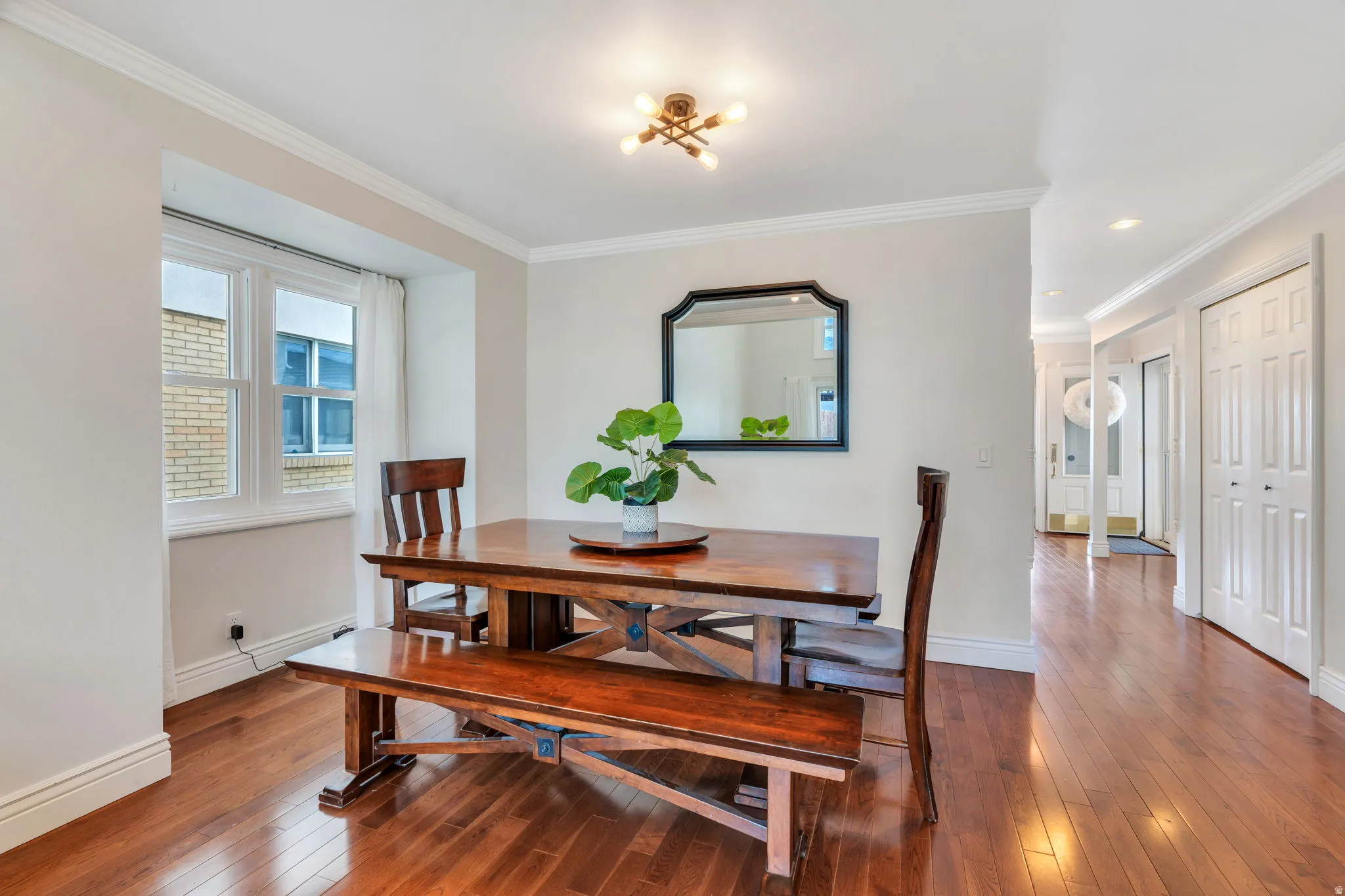 Dining space with lots of natural light