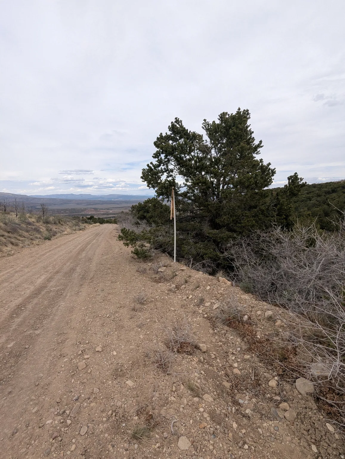 View of dirt / gravel road featuring a view of countryside