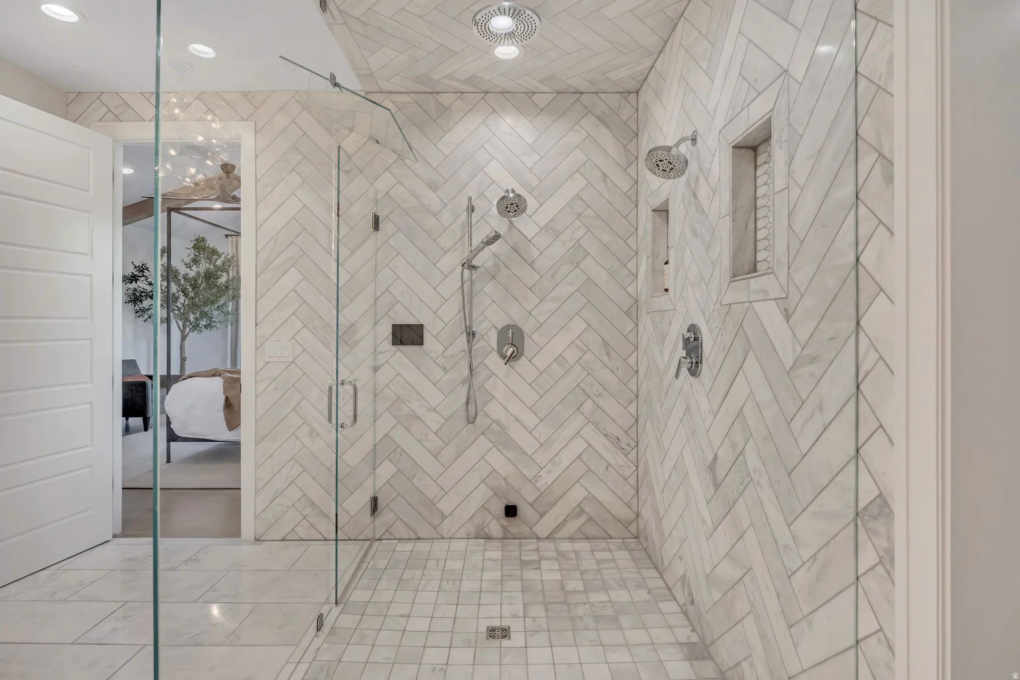 Full bathroom featuring a stall shower