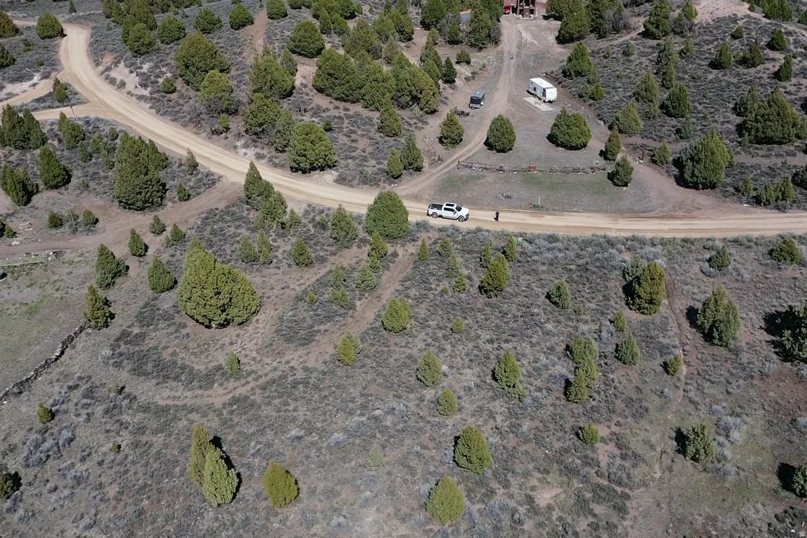 Aerial overview of property's location with rural landscape and a desert landscape