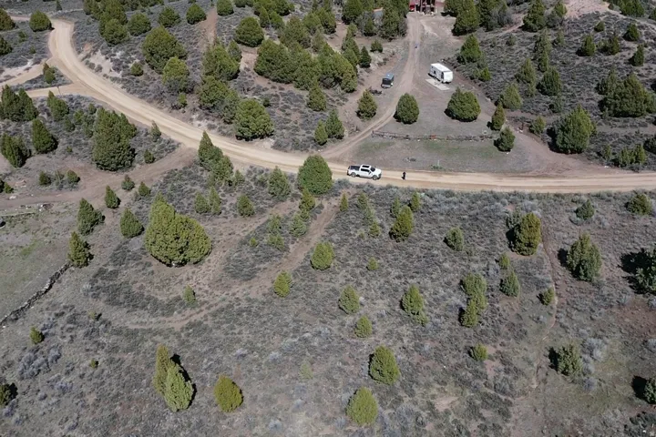 Aerial overview of property's location with rural landscape and a desert landscape